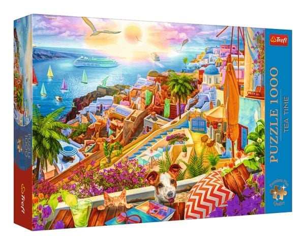 Trefl Puzzle 1000 stykker Premium Plus Quality på besøk på Santorini