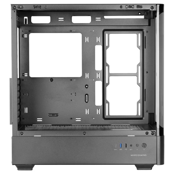 Mars Gaming MCLCDPRO PC-kabinett ATX/micro ATX/Mini-ITX, svart herdet glass