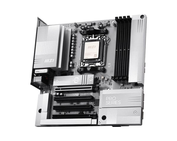 MSI AM5 PRO B850M-A WIFI PZ M-ATX, AMD, Pistoke AM5, AMD Ryzen 7000 Series, AMD Ryzen 8000 Series, AMD Ryzen 9000 Series, Pistoke AM5, DDR5-SDRAM, ...