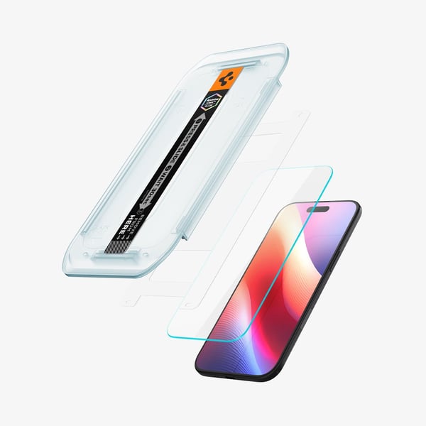 Spigen Glas.tR EZ Fit, Apple, iPhone Air, Dammresistent, Reptålig, Transparent, 2 styck