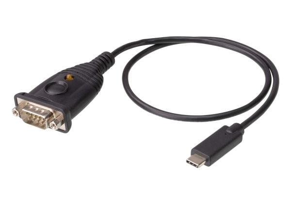 ATEN - USB / seriell kabel - 24 pin USB-C (hane) till DB-9 (hane) - 45 cm - stödjer RS-232 seriellt gränssnitt