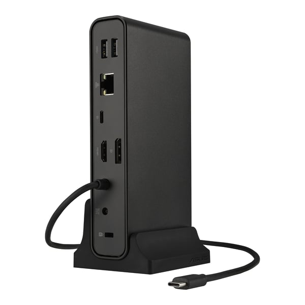 ASUS Triple Display USB-C Dock DC300, Telakointi, USB 3.2 Gen 2 (3.1 Gen 2) Type-C, 90 W, 10,100,1000 Mbit/s, musta, SD