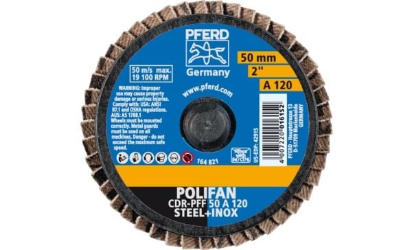 PFERD COMBIDISC Mini-POLIFAN, 5 cm, 10 stykker