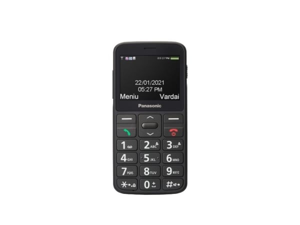 Panasonic KX-TU160, Kosketusnäyttö, Yksittäinen SIM, 6,1 cm (2.4"), 0,3 MP, Bluetooth, Musta