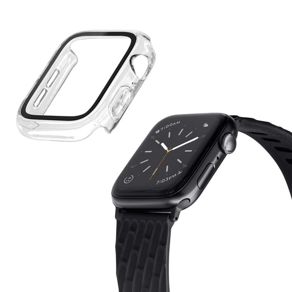 LAUT Shield, Boks, SmartWatch, läpinäkyvä, Apple, Apple Watch 45mm, lasia, polykarbonaatti (PC)