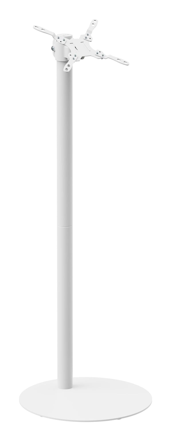 Multibrackets M Pro Series Single Pole Floorbase 2 gulvstativ 10 kg, hvit