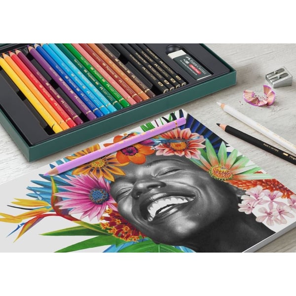 Faber-Castell Polychromos &amp; Pitt Graphite Matt blyertsats, 48 st. 210054