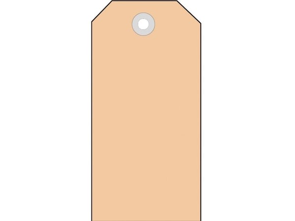 HERMA-brikker, 60 x 120 mm, brun papp Colli-brikke med avfasede hjørner (6024)