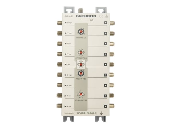 Kathrein VWS 2991, F, 18 W, 18 V, -20 - 55 °C, 112 x 228 x 43 mm, 570 g