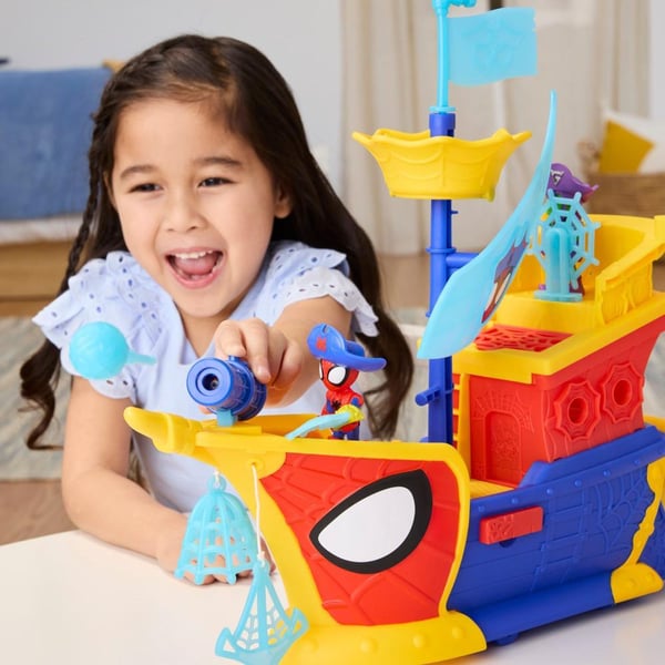 Hasbro Spidey Webs Ahoy Bubble Ship -leikkisetti, 3+