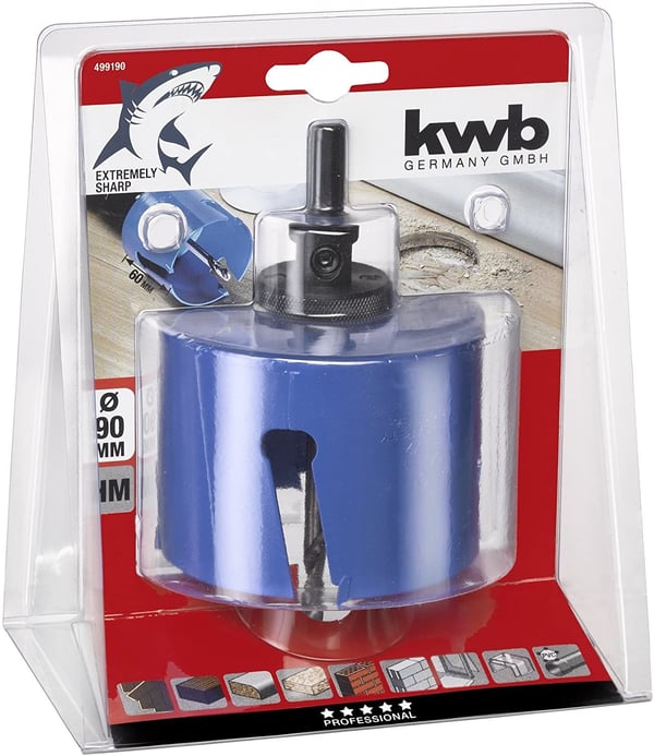 kwb ?499190, Yksi, Pora, Metalli, 7,5 cm, 515 g, 1 kpl