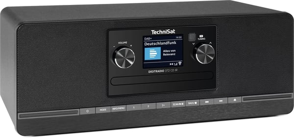 TechniSat DIGITRADIO 372 CD IR, Internet, Analog och digital, DAB+, FM, 87,5 - 108 MHz, 174 - 240 MHz, 10 W