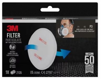 3M 2135, Partikkelfilter, 1 stykker, P3