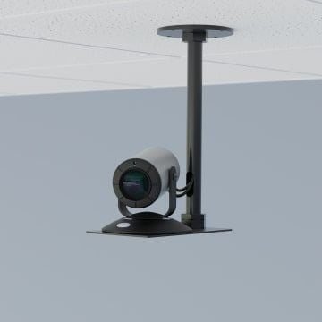 Vaddio Short Drop Down Mount - For Small PTZ Camera - Black - Monteringssats för kamera - takmontering - svart pulverlack