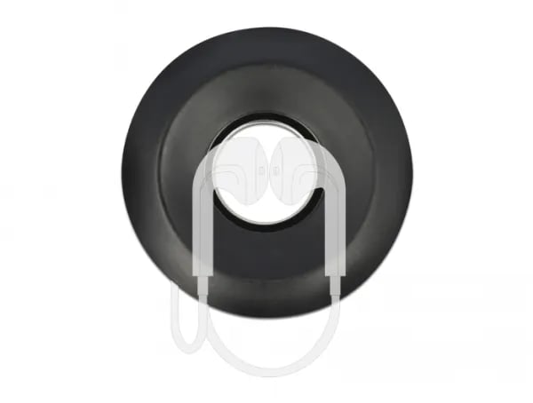 Delock Cableyoyo - Kabelspoler for øretelefon for kabler, øretelefoner - svart, hvit (en pakke 2)