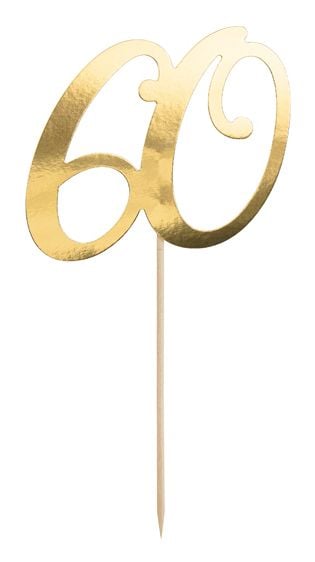 PartyDeco KPT62-60-019, Tårta, Guld, 20,5 cm, 180 mm, 280 mm, Blåsa