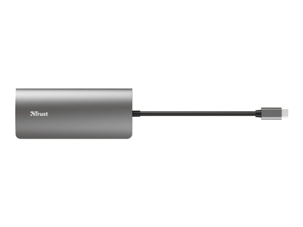 Trust Dalyx, USB Type-C, HDMI, RJ-45, USB 3.2 Gen 1 (3.1 Gen 1), Aluminium, 115 mm, 50 mm, 18 mm