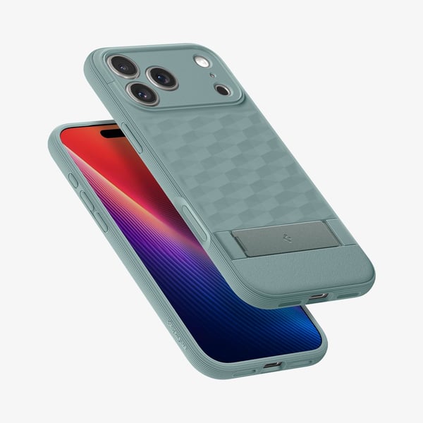 Spigen Parallax S (MagFit), Mobilskal, Apple, iPhone 17 Pro Max, 17,5 cm (6.9"), Grön