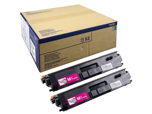 Brother TN900M - 2-pack - magenta - original - tonerkassett - för Brother HL-L9300CDWTT, MFC-L9550CDWT