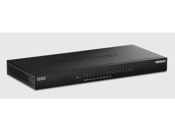 TRENDnet TEG-S3160 - Version v1.0R - switch - ikke-styrt - 16 x 100/1000/2.5G - stasjonær - TAA-samsvar