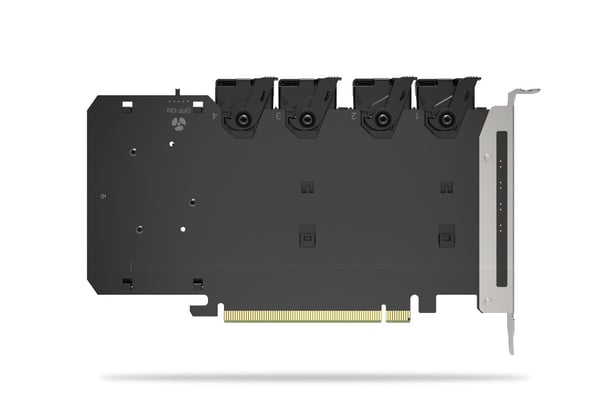 ICY DOCK ExpressSlot Slide MB204MP-1B - Tallennuspaketti - M.2 - PCIe 4.0 x16 (NVMe) - PCIe 4.0 x4 - musta