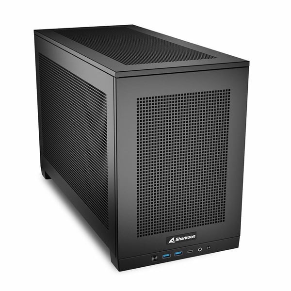 Sharkoon REBEL C20 RGB ITX mini-ITX-kabinett 3x 120 mm ARGB PWM-vifter, svart