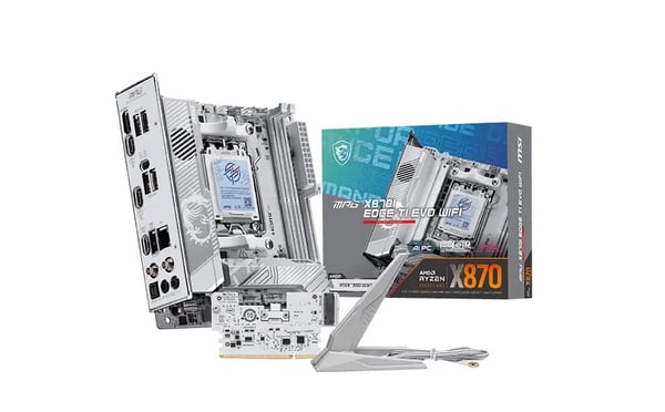 MSI MPG X870I EDGE TI EVO WIFI -emolevy AMD X870 AM5 mini-ITX DDR5