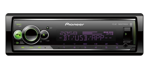 Pioneer MVH-S520BT, Svart, 1 DIN, 200 W, 50 W