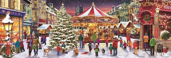 Clementoni puslespill 1000 stk. Panorama HQC Xmas Villa