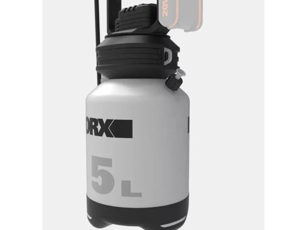 WORX WG829E.9, Ryggsekkstil, 5 l, Sort, Hvit, 1,85 kg