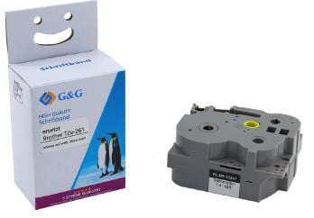 G&G 5T261-TD, Vit, Brother, Brother PTouch 3600 Brother PTouch 900 Brother PTouch 9200DX Brother PTouch 9400 Brother PTouch..., 3,6 cm, 8 m