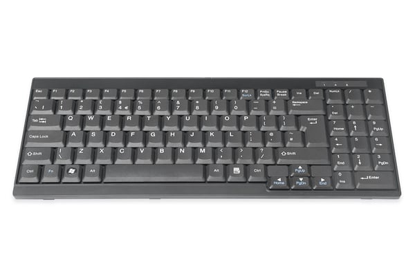 DIGITUS - For KVM - tastatur - QWERTY - Engelsk - svart