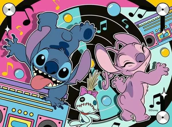 Ravensburger Disney Stitch 4-Pack, 12 kpl, Sarjakuvat, 3 vuosi/vuosia
