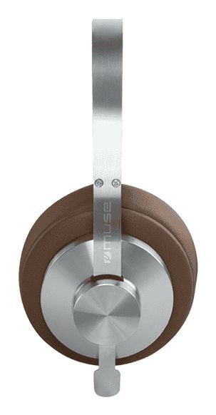 Muse M-298 SBR, Ledning & Trådløs, Samtaler/musikk, 20 - 20000 Hz, 240 g, Hodesett, Brun, Sølv