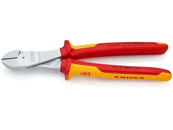 Knipex 74 06 250, Diagonal tang, Oransje, Rød, 250 mm, 453 g