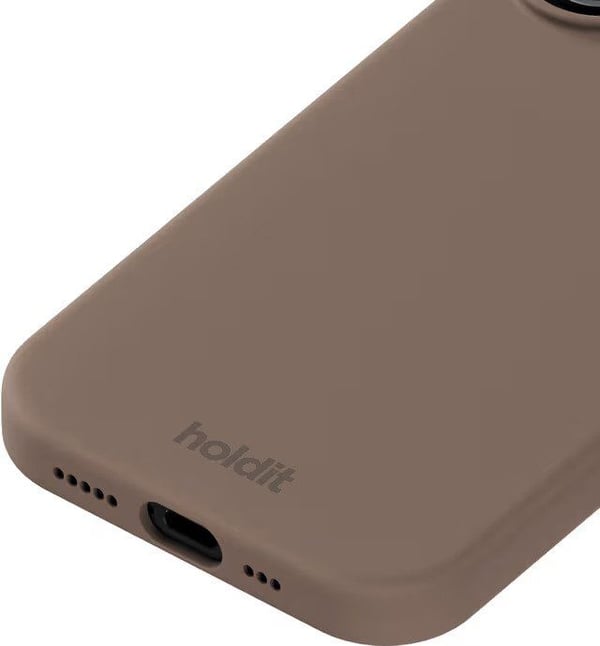 HOLDIT iPhone 17 silikonskal (mockabrun)