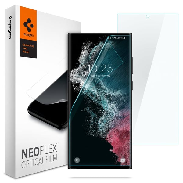 Spigen Neo Flex - Skärmskydd för mobiltelefon - självreparerande - film (paket om 2) - för Samsung Galaxy S22 Ultra