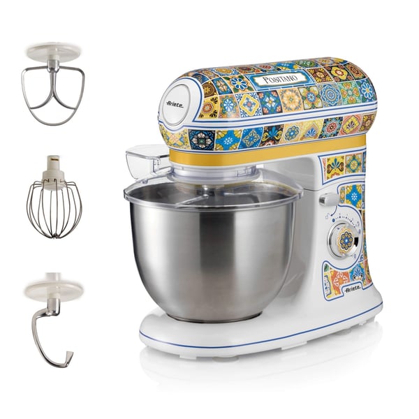 Ariete 1588/0P, Stavmikser, Blå, Gul, Elting, Miksing, 5,5 L, Vending, Rustfritt stål