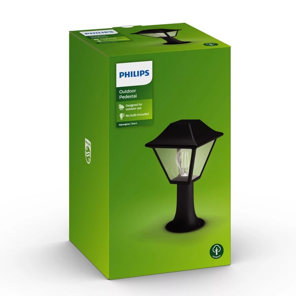 Philips myGarden Alpenglow piedestal-/gånglampa 60 W E27 ljuskälla medföljer inte, Utomhus pelar-/stolpbelysning, Svart, Metall, IP44, Terass, Träd...
