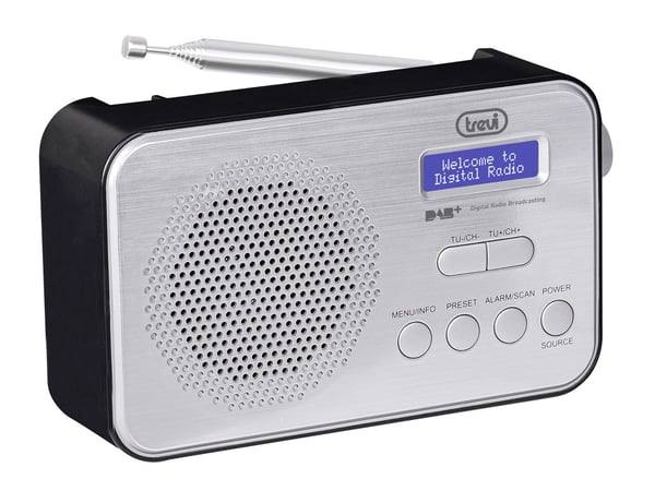Trevi 7F9200 R kannettava DAB-radio DAB+ FM, musta