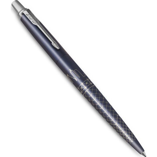 Parker 2198196, Klips, Uttrykkbar kulepenn med hengefeste, Blå, 1 stykker, Medium