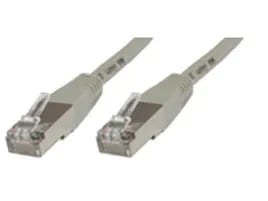 MicroConnect - Nettverkskabel - RJ-45 (hann) til RJ-45 (hann) - FTP - CAT 5e - med støvel - grå
