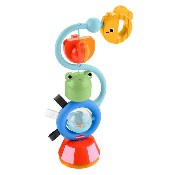 Fisher-Price Fisher-Pricen Sensory Sounds High Chair -lelu, puuhalelu syöttötuoliin 3 kuukauden iästä lähtien, 0,25 vuosi/vuosia, Muovi, Monivärinen