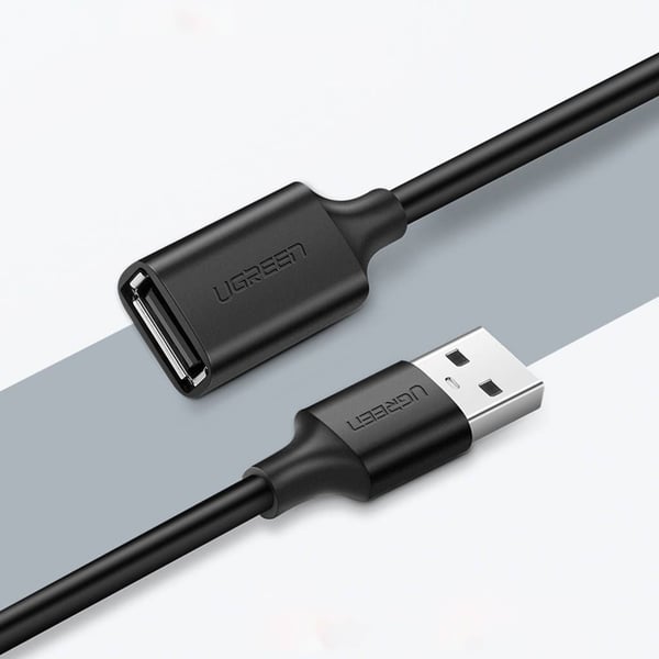 Ugreen US103, 3 m, USB A, USB A, USB 2.0, 0,48 Gbit/sek., svart
