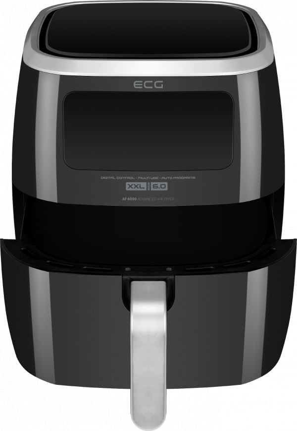 ECG AF 6000, Varmluftsfrityr, 7 l, 30 °C, 200 °C, Single/enkelt, Svart