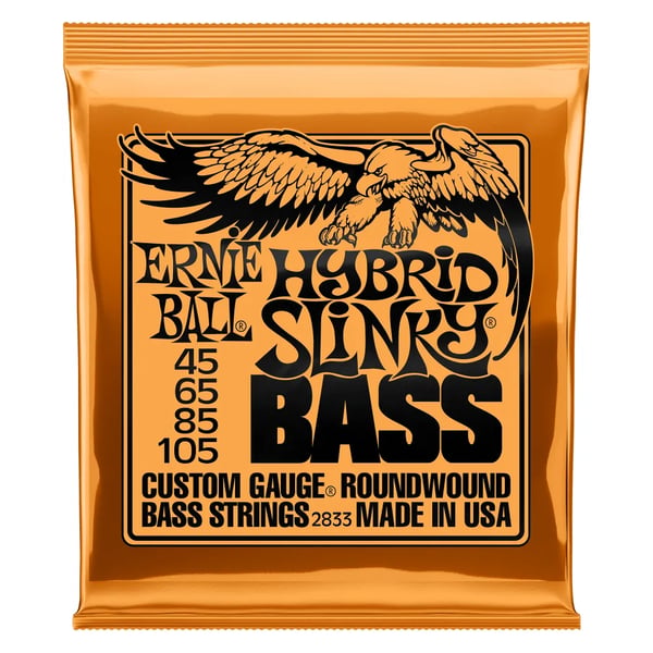 Ernie Ball 2833 Hybrid Slinky Bass Nickel - stålsträngar för elbas med 4 strängar