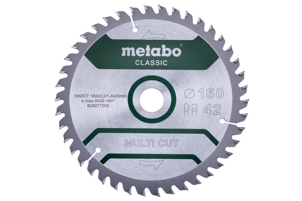 Metabo Classic Multi Cut - sirkelsagblad - 160 mm - 42 tenner (628277000)