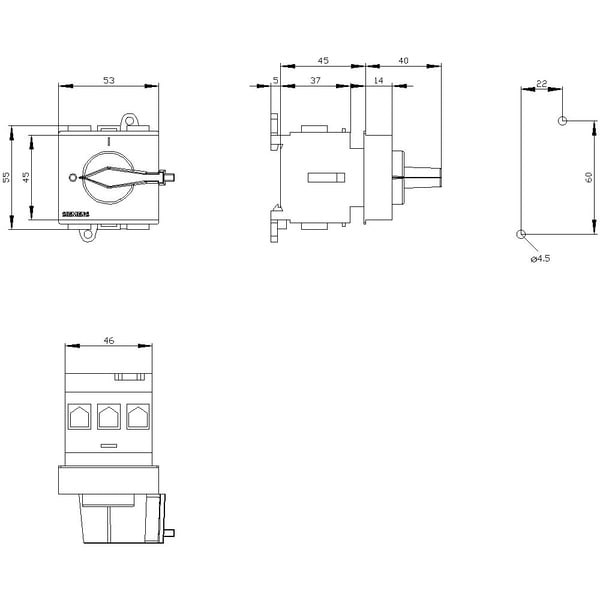 Siemens 3LD2130-0TK13, 640 A, IP40