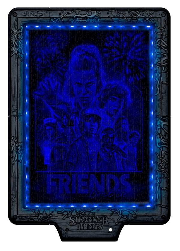 Clementoni Puslespil Stranger Things - The Upside Down - Metamorphic art collection 520 brikker