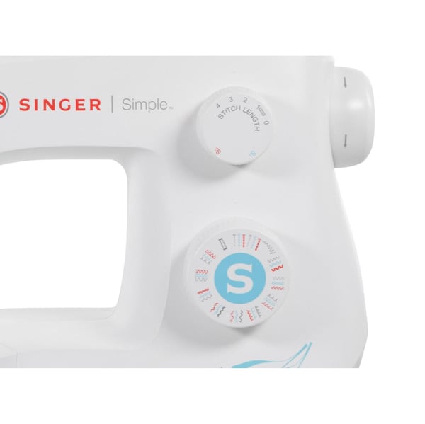 SINGER Simple 3337, Valkoinen, Automaattinen ompelukone, Ompelu, 1 Askel, Sähkö